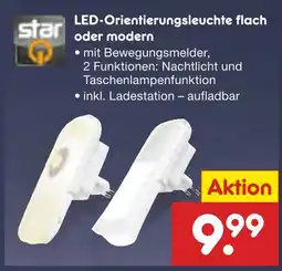 Netto Marken-Discount Star led-orientierungsleuchte flach oder modern Angebot