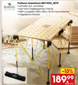 Netto Marken-Discount Bamato faltbarer arbeitstisch bat-1100_set2 Angebot