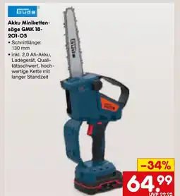Netto Marken-Discount Güde akku minikettensäge gmk 18-201-05 Angebot