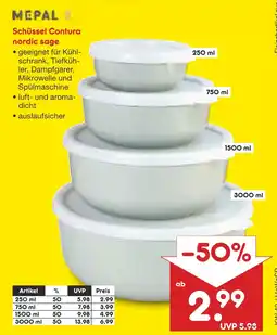 Netto Marken-Discount Mepal schüssel contura nordic sage Angebot