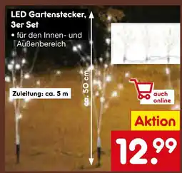 Netto Marken-Discount Led gartenstecker, 3er set Angebot
