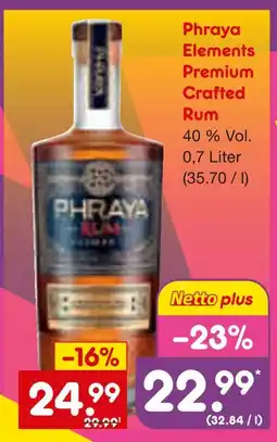 Netto Marken-Discount Phraya elements premium crafted rum Angebot