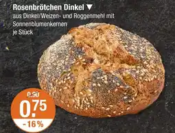 V Markt Rosenbrötchen dinkel Angebot