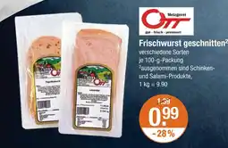 V Markt Metzgerei ott frischwurst geschnitten Angebot