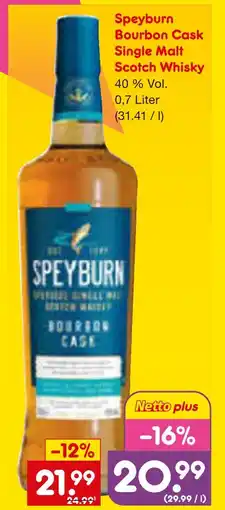 Netto Marken-Discount Speyburn bourbon cask single malt scotch whisky Angebot