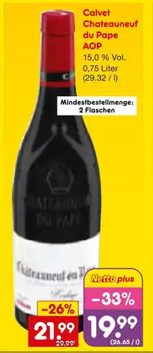 Netto Marken-Discount Calvet chateauneuf du pape aop Angebot