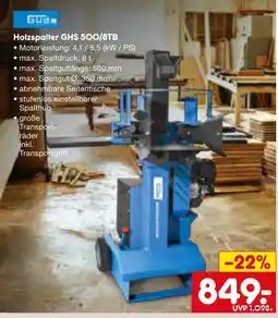 Netto Marken-Discount Güde holzspalter ghs 500/8tb Angebot