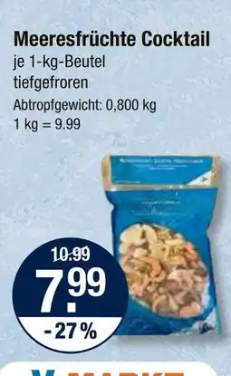 V Markt Meeresfrüchte cocktail Angebot