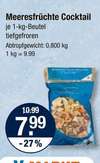 V Markt Meeresfrüchte cocktail Angebot