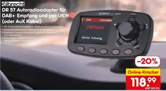 Netto Marken-Discount Albrecht dr 57 autoradioadapter für dab+ empfang und per ukw (oder aux kabel) Angebot