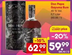Netto Marken-Discount Don papa gayuma rum Angebot