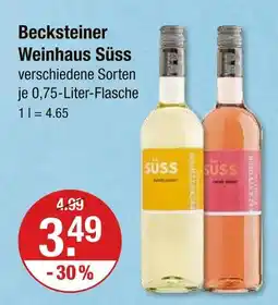 V Markt Becksteiner weinhaus süss weiß Angebot