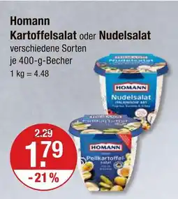V Markt Homann kartoffelsalat Angebot