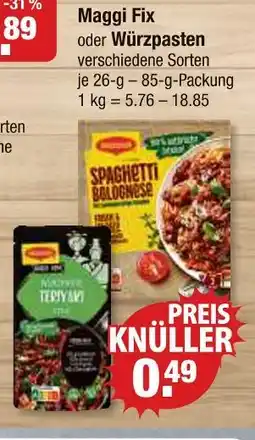 V Markt Maggi maggi fix Angebot