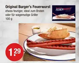 V Markt Original burger’s feuerwurst Angebot