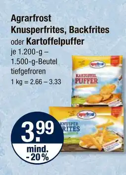 V Markt Agrarfrost knusperfrites Angebot