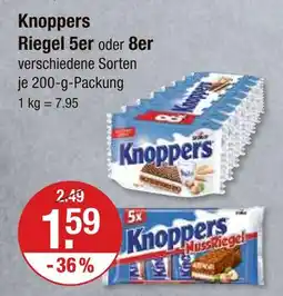 V Markt Knoppers riegel 5er Angebot