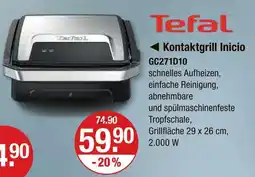 V Markt Tefal kontaktgrill inicio gc271d10 Angebot
