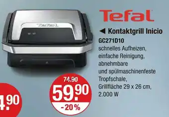 V Markt Tefal kontaktgrill inicio gc271d10 Angebot