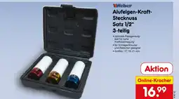 Netto Marken-Discount Weber alufelgen-kraft-stecknuss satz 1/2“ 3-teilig Angebot