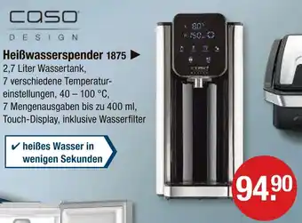 V Markt Caso heißwasserspender 1875 Angebot