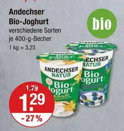 V Markt Andechser natur bio-joghurt Angebot
