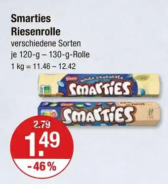 V Markt Smarties riesenrolle white chocolate Angebot