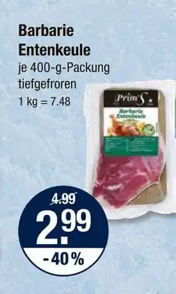 V Markt Barbarie entenkeule Angebot