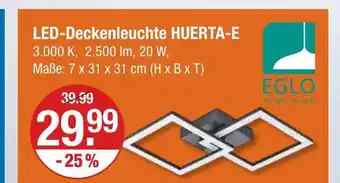 V Markt Eglo led-deckenleuchte huerta-e Angebot