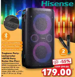 Kaufland Hisense tragbarer party-lautsprecher hp110 party rocker one plus Angebot