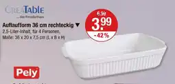 V Markt Creatable auflaufform 36 cm rechteckig Angebot