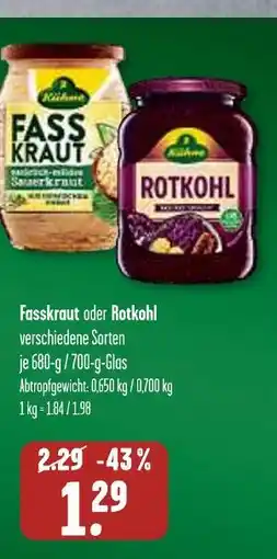 V Markt Fasskraut Angebot