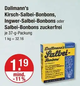 V Markt Dallmann’s kirsch-salbei-bonbons Angebot