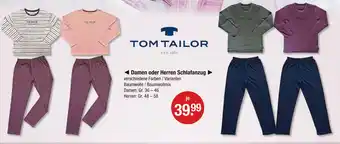 V Markt Tom tailor damen schlafanzug Angebot