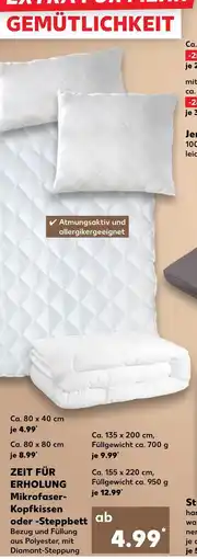 Kaufland Mikrofaser-kopfkissen Angebot