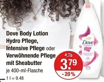 V Markt Dove body lotion hydro pflege Angebot