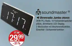 V Markt Soundmaster uhrenradio jumbo ur8400 Angebot