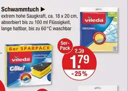 V Markt Vileda schwammtuch Angebot