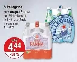 V Markt S.pellegrino ital. mineralwasser Angebot