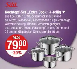 V Markt Silit kochtopf-set „extra cook“ 4-teilig Angebot