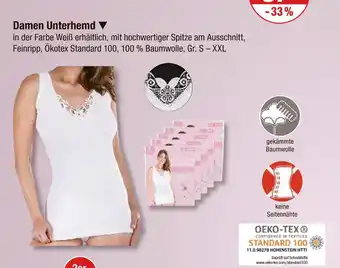 V Markt Damen unterhemd Angebot