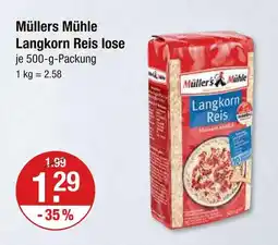 V Markt Müllers mühle langkorn reis lose Angebot