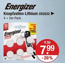 V Markt Energizer knopfzellen lithium cr2032 Angebot