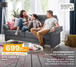 Möbel Kraft Sofa 3-sitzig xl Angebot