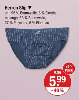 V Markt Herren slip Angebot