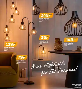Möbel Kraft Leuchtenserie Angebot