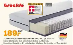 Möbel Kraft Breckle tonnentaschen-federkern-matratze flex air Angebot