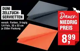 Handelshof Duni zelltuchservietten Angebot