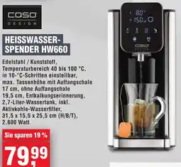 Handelshof Caso HEISSWASSERSPENDER HW660 Angebot