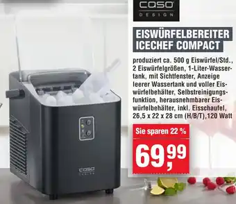Handelshof Caso eiswürfelbereiter icechef compact Angebot